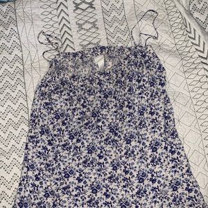 H&M blue floral dress